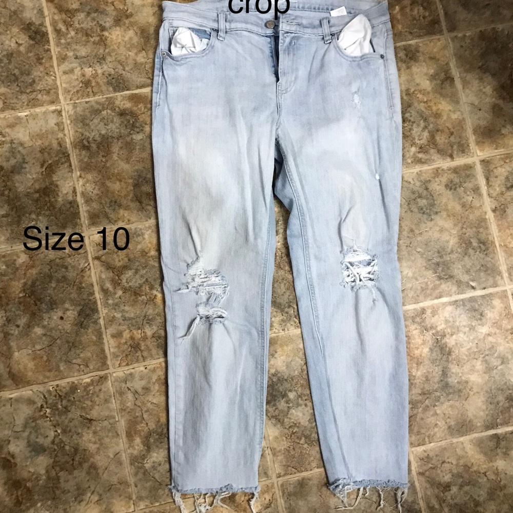 Old navy boyfriend crop